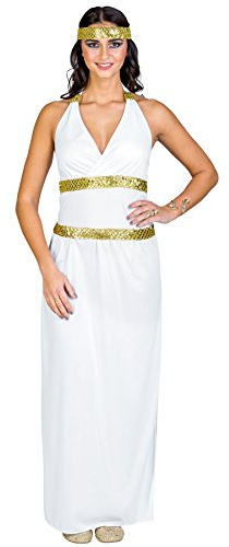 tectake dressforfun Déguisement de déesse athéna pour Femme, Robe de Costume avec Motifs pailletés (M | no. 300207)