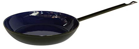 Riess, 0564-025, Bauernpfanne 24, CLASSIC, SCHWARZ/BLAU, Emaille, Höhe 4.3cm, 24cm Durchmesser, Bratpfanne, Induktion
