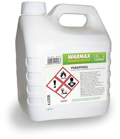 Bio Green Paraffinöl Warmax für Gewächshausheizung Paraffinheizung Kanister, 4 Liter