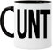 Acen Rude Black RI'm Handle with Slogan I'm a on The Other Side Ceramic Mug, White, 11 oz