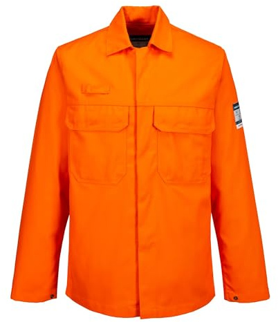 Portwest Chaqueta Bizweld, Tamaño: XL, Color: Naranja, BIZ2ORRXL