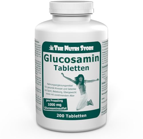 Glucosamin 1000 mg Tabletten 200 Stk. für gesunde Knorpel und Gelenke
