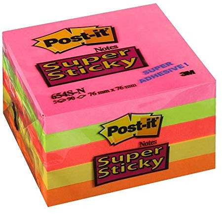Post-it-anteckningar 76 x 76 mm superklisterlappar, Miami färgkollektion Enda 76 x 76 mm Cape Town Colours