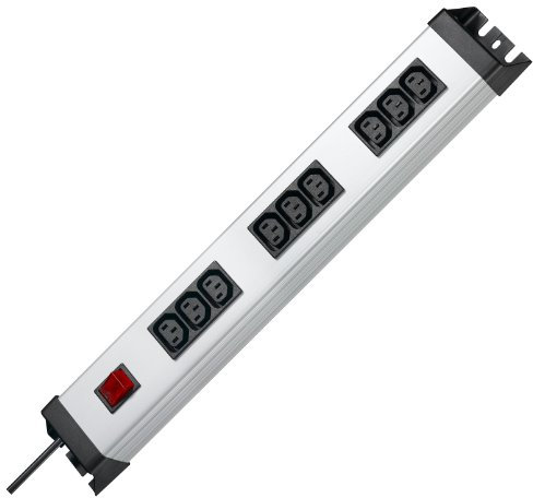 Kopp 227420010 Powerversal Steckdosenleiste, 3 x 3-Fach, IEC320 (Kaltgerätesteckdosen)