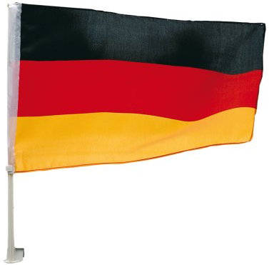 Tib Heyne 15519 - Deutschland Auto-Fahne, schwarz/rot/Gold