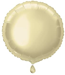 Unique Party 53331 - 18 Foil Round Gold Helium Balloon