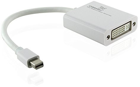 Cablesson Mini Display Port to DVI Converter Video Cable Male to Female - 4k, 3D with Audio - Thunderbolt Mini DP to DVI Adapter for iMac, Macbook Pro, Macbook Air, Mac mini, Microsoft Surface pro