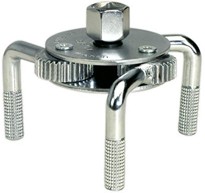 Sealey Ak643 Oil Filter Wrench Claw Type 65-110Mm Capacity 3/8 and 1/2Sq Drive