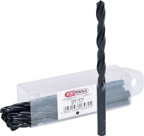 KS Tools 330.1070 HSS-G spiralborr, 7mm, 10-pack