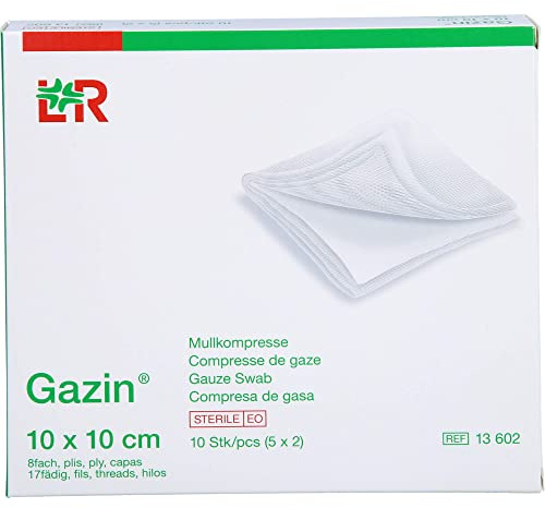 Gazin Gazin-Kompresse 10 X 10 Steril, 5 x 2 Stück