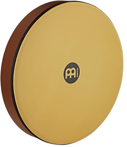 Meinl Percussion 16 Hand Drum with Synthetic Head — NOT MADE IN CHINA — Hardwood Frame in Antique Brown Finish, 2-YEAR WARRANTY, (HD16AB-TF)