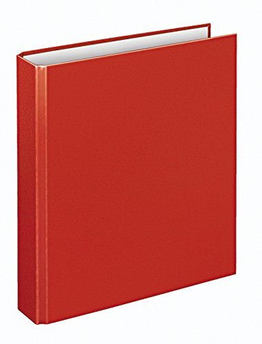 VELOFLEX 1153020 - Ringbuch Basic, DIN A5, 1 Stück, rot, Füllhöhe 25 mm, Ringordner mit 4 Ring-Mechanik, Ordner schmal