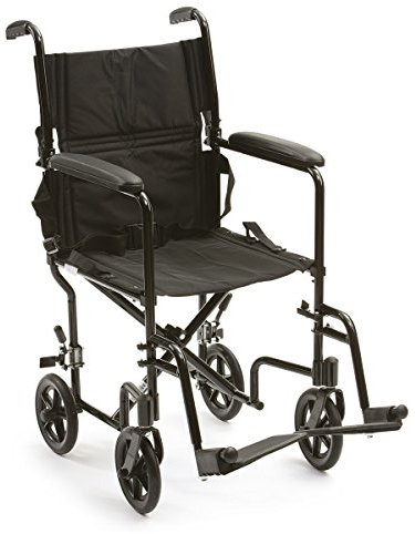 Drive Devilbiss Lightweight Aluminium Foldable Travel Chair, 19 Inch Seat Width