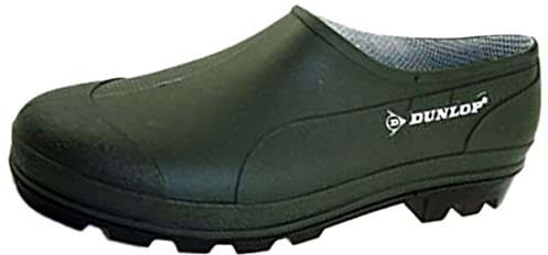 Dunlop UNISEX Green Slip On gardening shoes Clogs Low Cut Wellies Uk9