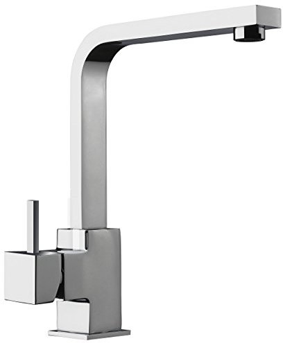 Pyramis Robinet de Cuisine en Acier Inoxydable avec Bec Fixe Cecilia 090906638, Gris