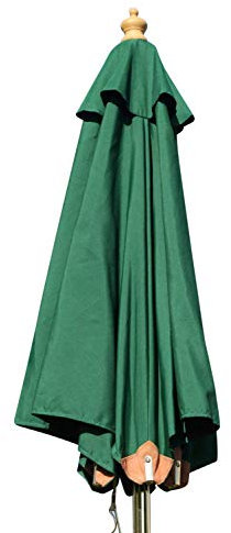 Garden Market Place Parasol de Jardin en Bois de Superbe qualité - 2 m de Large - Proposé en 8 Couleurs (Ici Vert foncé)