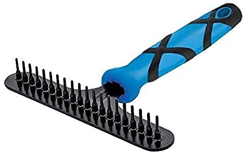GROOM PROFESSIONAL Undercoat Rake for Dogs - Deshedding Brush for Dogs - Deshedding & Dematting Tool for Dogs & Cats - Removes Undercoat from Dog's Coat - Non-Slip Grip Handle