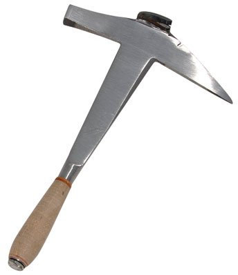 DIMOS-BATIMENT COV30061 Dachdeckerhammer mit Griff aus Leder, gerader Griff