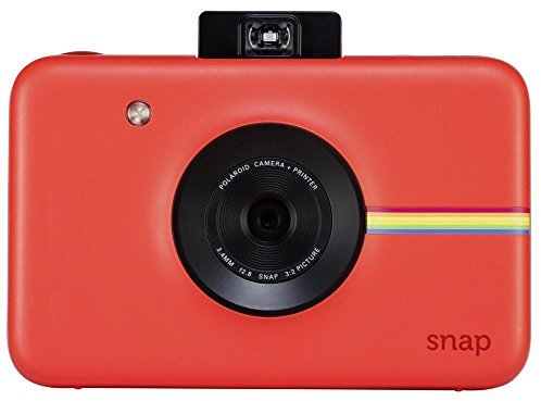 Polaroid Snap - Cámara digital instantánea, tecnología de impresión Zink Zero Ink, 10 Mp, Bluetooth, micro SD, fotos de 5 x 7.6 cm, rojo