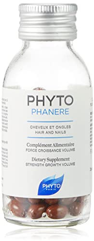 Phyto Paris - Phytophanere - Complément Alimentaire Cheveux et Ongles - Capsules Enrichies en Biotine, Zinc et Vitamine C - Préserve Beauté et Croissance - Force, Croissance, Volume- 2x120 Capsules