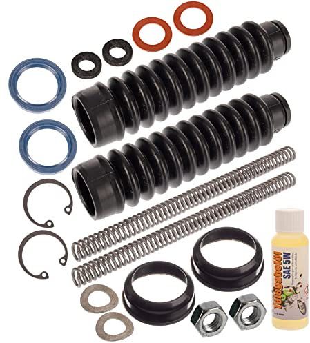 Telegabel Reparatur-Set für S50, S51, S53, S70 - verstärkte Druckfeder 3,4mm - mit Gabelöl von ADDINOL