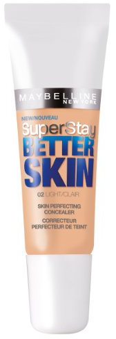 Maybelline New York Super Stay Better Skin Concealer Light 02 / Abdeckstift in natürlichem Braun, langanhaltendes Teint-Make-Up gegen Hautunebenheiten, 1 x 11 ml