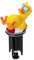 WENKO 21764100 Waschbeckenstöpsel Pluggy 3D Relax Duck Abfluss-Stopfen für alle handelsüblichen Abflüsse, Plastik, gelb, 4,8 x 4,2 x 10,5 cm