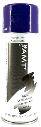 AMT Peinture Acrylique Aérosol Violet 330 ml Intérieur/Extérieur