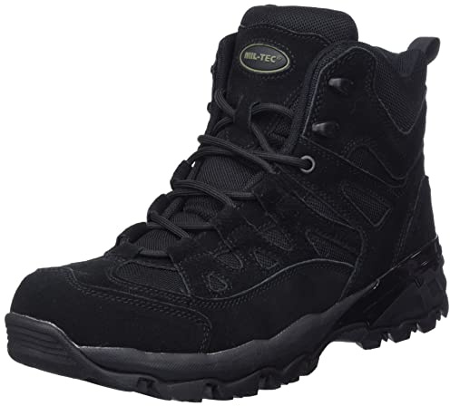 Mil-Tec Bottes de randonnée Squad pour homme, Noir, 41 EU