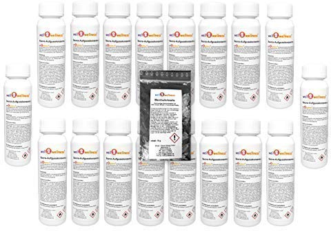 Set Infusi Sauna 18 x 125 ML di well2wellness® + Gratis 10 G10 G Cristalli di Mentolo - Libera Scelta da oltre 180 Saunadüften