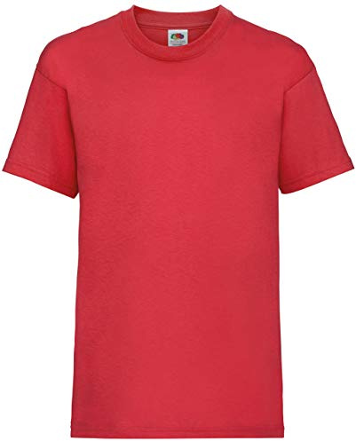 Fruit of the Loom Childrens/Kids Original Short Sleeve T-Shirt (12-13 Years) (Red)