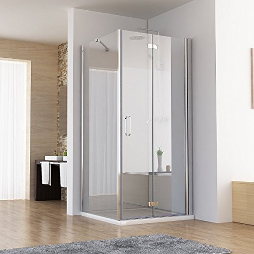 75 x 90 x 197 cm Dusche Duschkabine 75cm Falttür Duschwand 90cm Seitenwand Nano Glas