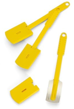De Buyer, 10 CUCHILLAS DE PANADEROS AMARILLAS-UN SOLO USO-LAMINAS FIJAS L.13CM--4670.03N
