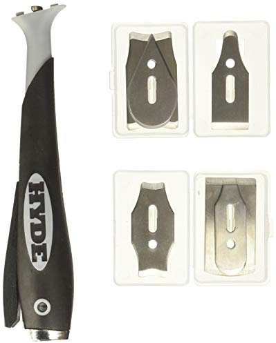 Hyde 10450 Konturenschaber mit 6 austauschbaren Klingen, mehrfarbig