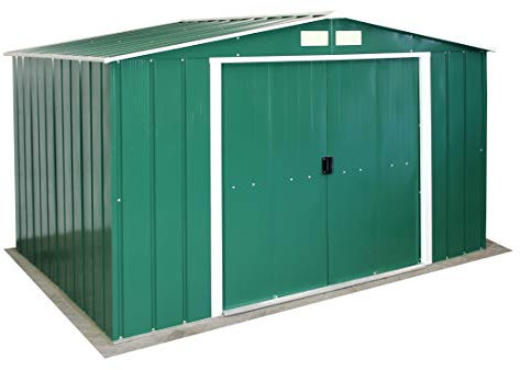 Duramax Casetas de Metal Ideal para el Jardin. Medidas 2.423 x 3.221 x 1.961 mm. Superficie 7,80 m2