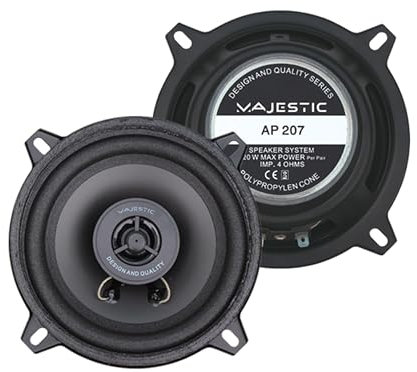 Majestic AP 207 SC – Coppia di altoparlanti per auto 130mm (5”), 120W, 2 vie, confezione scatola