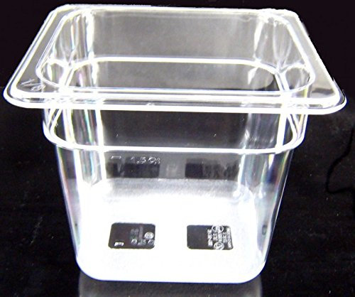 Kunststoff GN 1/6 Gastronormbehälter GN-Behälter 2,4 Liter Tiefe 150mm