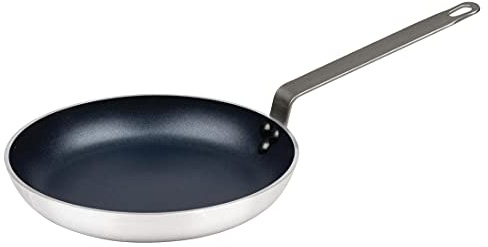 Vogue Non-Stick Aluminium Frypan Frying Kitchen Heavy Duty Cookware,Silver,320X50mm