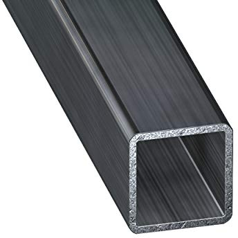 CQFD Tubo cuadrado de acero de perfil frío de 1 metro, 40 x 40 x 1,5 mm