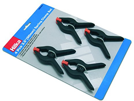 Hilka 64024490 3.25-Inch Spring Clamp Set,Black