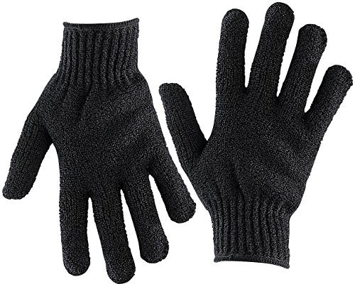 newgen medicals Hornhaut Handschuhe: 1 Paar Peeling-Handschuhe, Einheitsgröße (Körperpeeling, Hautpeeling, Waschmaschine)