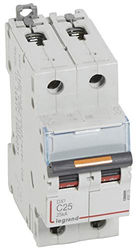 Disjoncteur DX³ 25kA - 2P 230V~ à 400V~ - 25A - courbe C - 2 modules