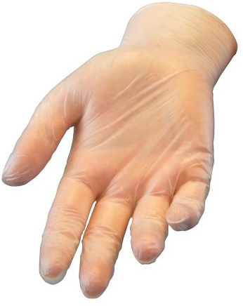 Nottingham Rehab Supplies M92764 Puderfria vinylhandskar, 100 stycken, M