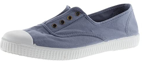 victoria Zapatillas 1915 Lona Tintada DREC & Elástico Central & Refuerzo Puntera 106623 para Mujer Marino 36