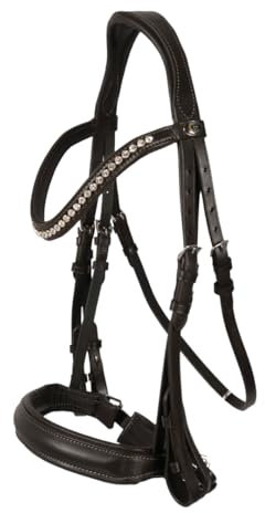 Hans Melzer Horse Equipment Kandare Wiesbaden, schwarz/silber, Pony
