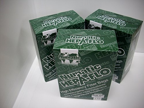 Numatic NVM-1CH Henry Lot de 3 sacs d'aspirateur Hepa-Flo