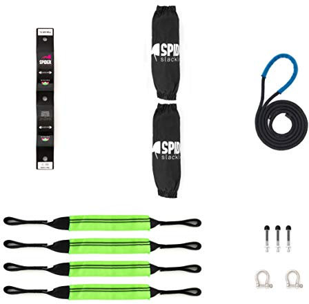 Slackline - Indoor Kit 1.0 - Indoor Kit Platte Wand (1x Doppelwandplatte + 2X Polschlinge)