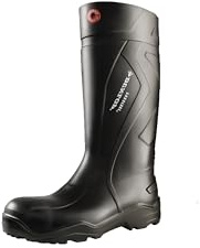 DUNLOP Purofort+ Bottes de sécurité hommes et femmes - Bottes de travail embout en acier – Imperméable & Antiderápant – Léger -Résistant aux produits chimiques - Isolé - Noir – Pointures 44
