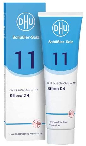 DHU Schüßler-Salz Nr. 11 Silicea D4 – Das Mineralsalz der Haare, der Haut und des Bindegewebes – das Original, 200 ml Lotion