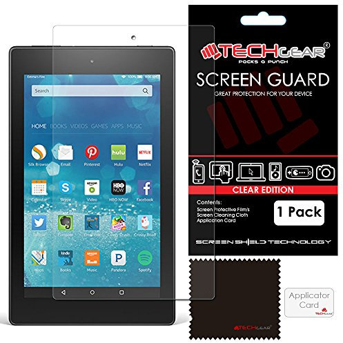 TECHGEAR Screen Protector for PREVIOUS GENERATION (2015-2018) Amazon Fire HD 8 Tablet - Clear Lcd Screen Protector for Fire HD 8 (5th 6th 7th 8th Generations ONLY)